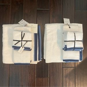 Heart & Hand - Set of 10 pieces total - 2x Bath + 2x Hand + 6x Washcloth